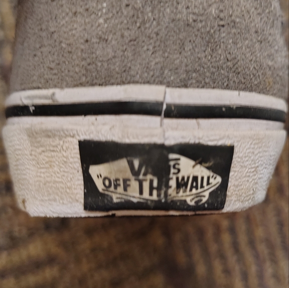 Unisex Vans High-Top Sneakers in Black, White, and Tan - Picture 4 of 6